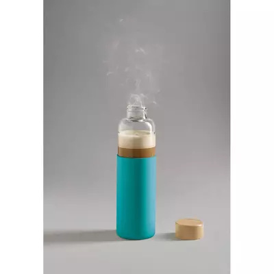 Borosilicate glass bottle and silicone pocket