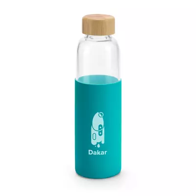 Borosilicate glass bottle and silicone pocket