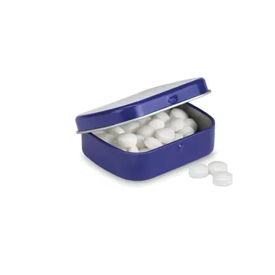 Metal box with mints