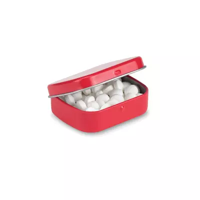 Metal box with mints