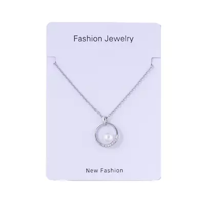 Комплект с химикалка и колие ринг-перла - M