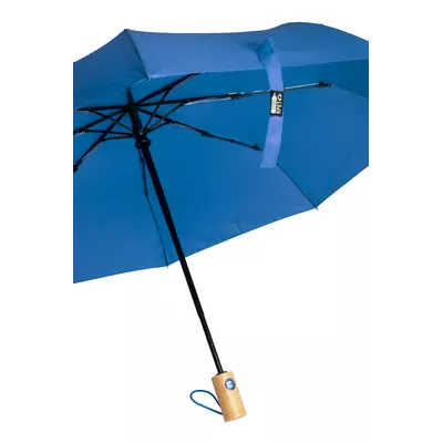 Сгъваем чадър RPET с бамбукова дръжка