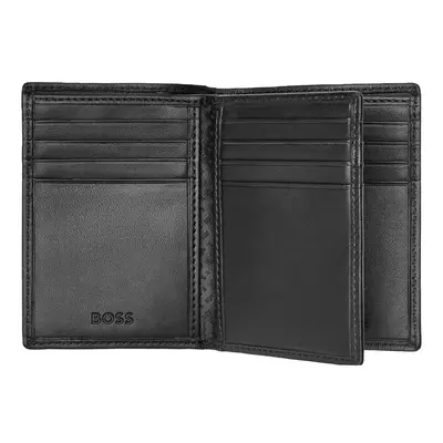 Вертикален портфейл за карти Trifold Classic Smooth Black