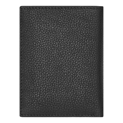 Вертикален портфейл за карти Trifold Classic Grained Black