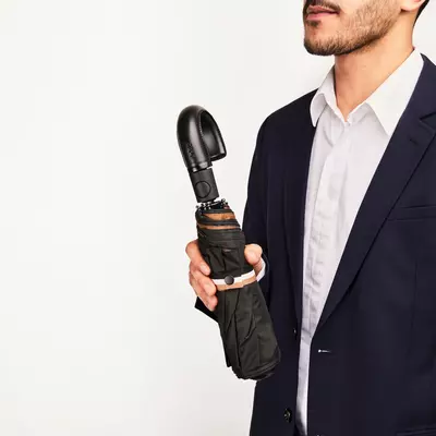 Автоматичен сгъваем чадър Iconic Black