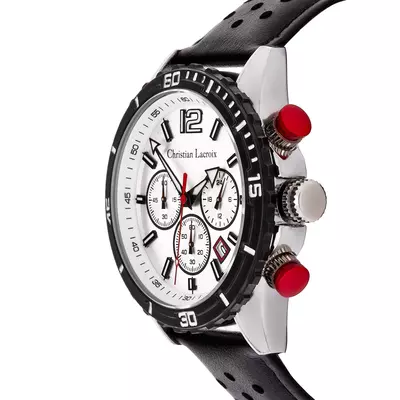 Ръчен часовник хронограф Sol Black & Chrome