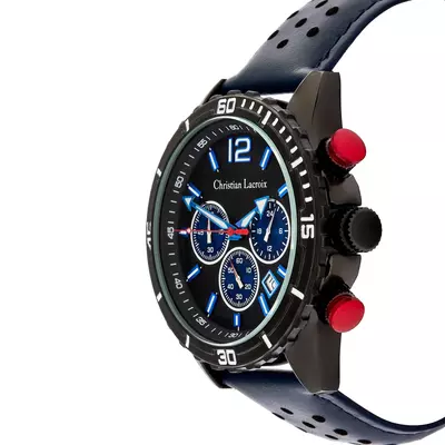 Ръчен часовник хронограф Sol Navy & Black