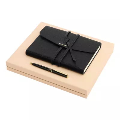 Notebook A5 with ball pen Violette Black