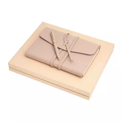 Notebook A5 with ball pen Violette Nude