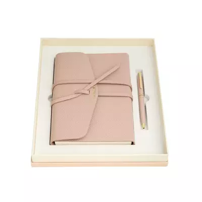 Notebook A5 with ball pen Violette Nude