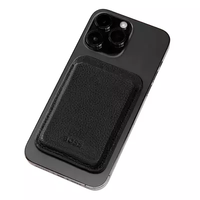 Магнитен калъф за телефон Classic Grained Black