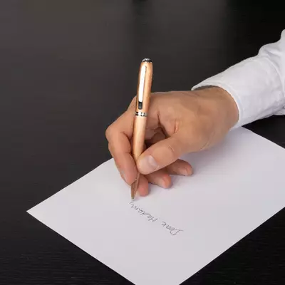 Metal ball pen Contour Brushed Champagne