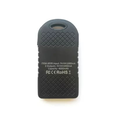 Преносима батерия 4000 mAч, със соларно зареждане - Lenard