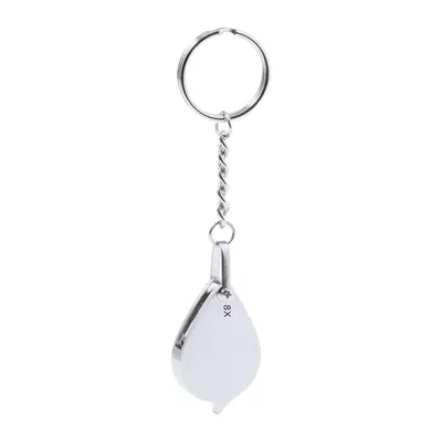 Метален ключодържател с лупа