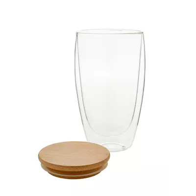 Двустенна чаша с бамбуков капак