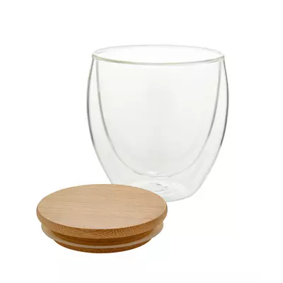 Двустенна чаша с бамбуков капак