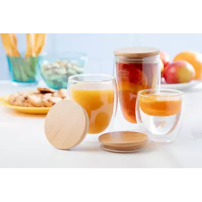 Двустенна чаша с бамбуков капак