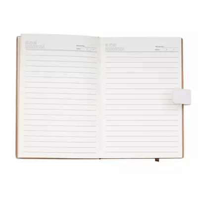 Бележник А5 с твърди корици от термо кожа