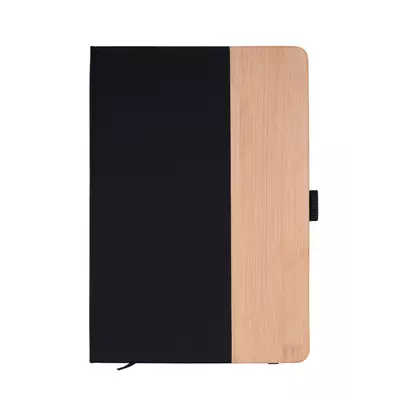 Бележник А5 от еко кожа и бамбук с химикалка