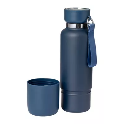 Stainless steel thermos with cup