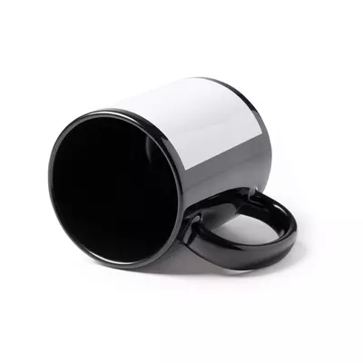 Black ceramic mug 350 ml.