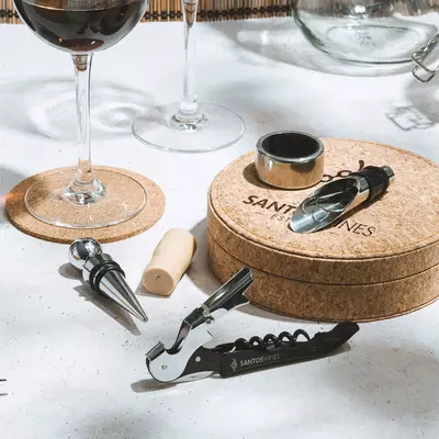 Stainless steel wine set