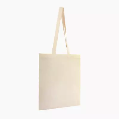 Cotton shopping bag 140 g / m² with long handles