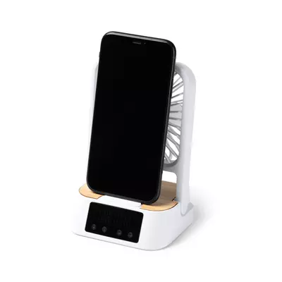Desktop fan with a wireless charger 15W