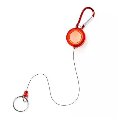 Keyring with carabiner and retractable ring