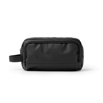 Eco-leather toiletry bag with two compartments