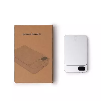 Power bank with wireless charging and a display 10 000 mAh