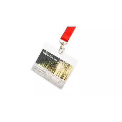 Horizontal badge holder