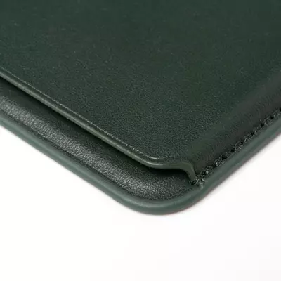 Leather card case with magnet for phone