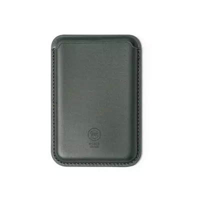 Leather card case with magnet for phone