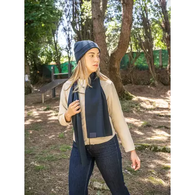 Scarf with a stitched detail for personalization