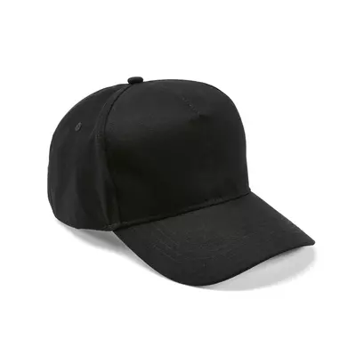 Baseball cap 5 panels with an adjustable metal buckle