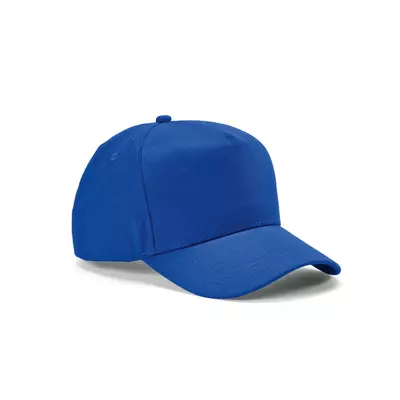 Baseball cap 5 panels with an adjustable metal buckle