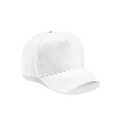 Baseball cap 5 panels with an adjustable metal buckle
