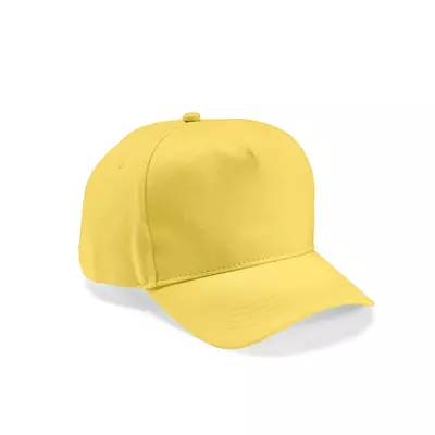 Baseball cap 5 panels with an adjustable metal buckle