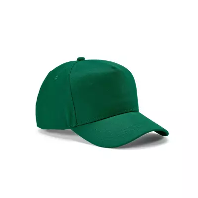 Baseball cap 5 panels with an adjustable metal buckle