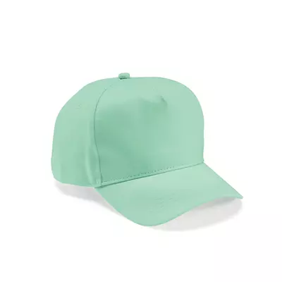 Baseball cap 5 panels with an adjustable metal buckle