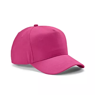 Baseball cap 5 panels with an adjustable metal buckle