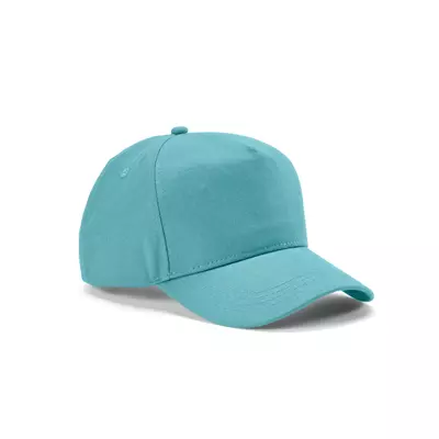 Baseball cap 5 panels with an adjustable metal buckle
