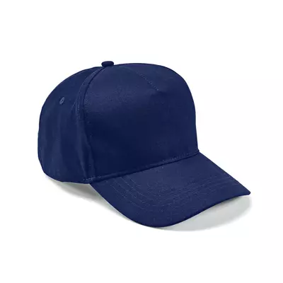Baseball cap 5 panels with an adjustable metal buckle