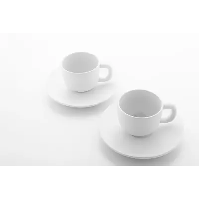 Комплект чаши за еспресо с чинийки