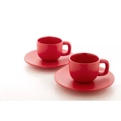 Комплект чаши за еспресо с чинийки