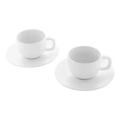Комплект чаши за капучино с чинийки