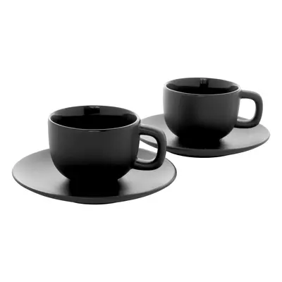 Cappuccino cup set with saucers