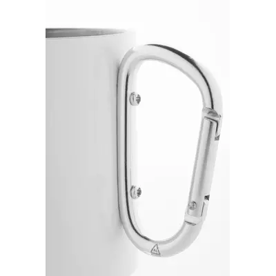 Двустенна чаша с дръжка карабинер за сублимация