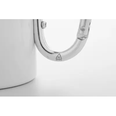 Двустенна чаша с дръжка карабинер за сублимация